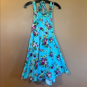 Hell bunny mint floral pinup dress